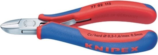 KNIPEX Elektronica-zijsnijtang ronde kop met kleine facet 115mm