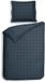 Heckettlane Dekbedovertrek Diamante - 140x200-220 cm - Eenpersoons - Blauw - Katoen-Satijn