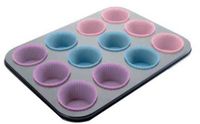 Ibili Muffinbakvorm met 12 papieren bakvormpjes