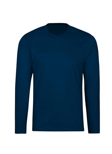 Trigema Dames T-shirt Lange Mouw Katoen Nachtblauw 3XL