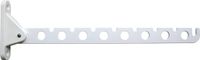 Crochet - 3x - pliable - blanc - 30 cm - pour 16 cintres