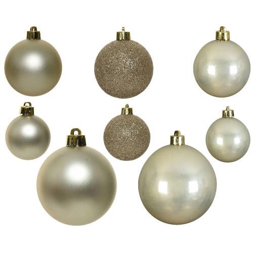 Decoris Kerstballen polystyreen parel - 26 stuks (ø10 cm)
