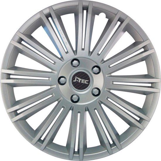 J-Tec Wieldoppen 15 inch Discovery zilver - 4 stuks