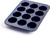 Blue Diamond moule à muffins - 12 pièces - Revêtement antiadhésif sans PFAS - Revêtement de cuisson en céramique - Résistant au four jusqu'à 230°C - Bleu