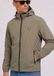 Lyle & Scott Contrast zip through hooded jacket - khaki ash jet black