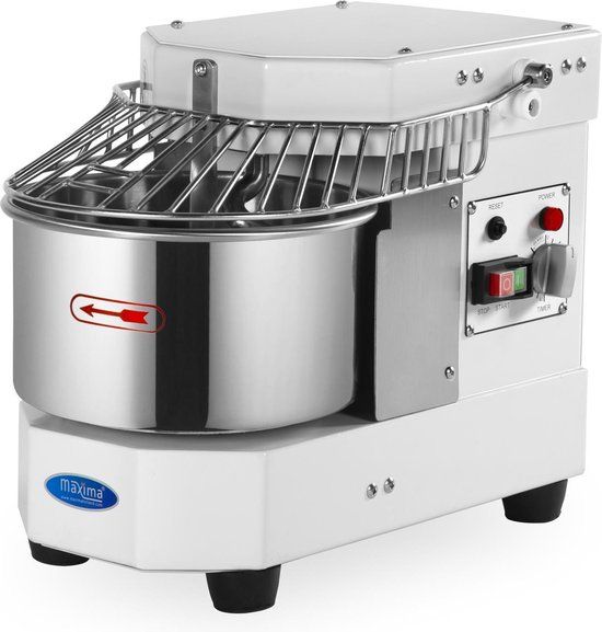 Maxima Spiraalkneder 8 L - 4,5 Kg Deeg - Wit - Professioneel - Spiraalmixer