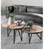 DTP Home Salontafel Odeon Rond teakhout - 80x80x35 cm