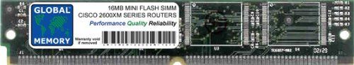 GLOBAL MEMORY 16MB MINI FLASH SIMM GEHEUGEN RAM VOOR CISCO 2600XM SERIES ROUTERS (CISCO P/N MEM2600XM-16MFS)