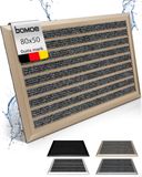 bomoe AluGant DL – Aluminium Deurmat 50x80 cm Champagne Metallic – Vloermat Antislip Buiten & Binnen – Roestvrij Weerbestendig