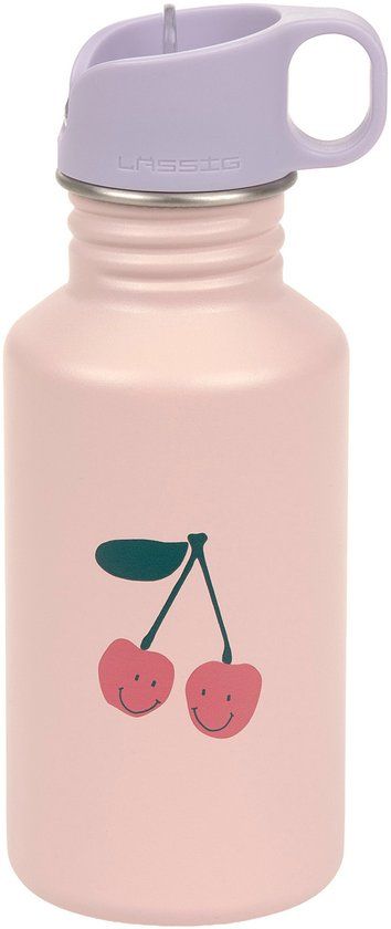 Lässig Happy Fruits Drinkfles RVS - 500 ml - Cherry