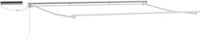 vidaXL Solar Electric Awning Frame 4 x 2 m White Powder-Coated Aluminum