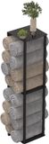 Relaxdays Wandhanddoekhouder - Zwart - IJzer - 20x83,5x20 cm