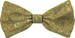 Merkloos / Sans marque Plenty Gifts Vlinderstrikje voor grote honden - goud - glitters - 16 x 8 cm