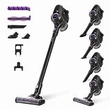 Taurus HS-2900 - Bezemstofzuiger, handstofzuiger, verticaal, 50 min, EPA-, Eco- en turbofilter, schoen met 2 borstels, speciaal parket en tapijten, met accessoires, zwart