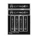 Citroen Stickers met officieel logo, 6 letters, zwart