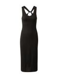 Urban Classics Midi Sleeveless Rib Lange jurk Zwart 5XL