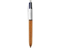 BIC Balpen 4 kleuren mat-goud