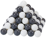 Knorr Toys Ball Pit Balls - 100 Pack - Grey/Cream - 6cm Diameter