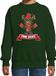 Bellatio Decorations Kersttrui/sweater voor jongens/meisjes - free hugs - groen - Kerst rendier 122/128