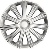 AutoStyle Wieldoppen Nero 15 Inch Abs Zilver Set Van 4