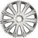 AutoStyle Wieldoppen Nero 15 Inch Abs Zilver Set Van 4