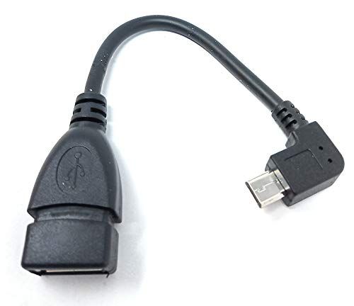 USB-OTG-adapterkabel Micro USB 90 graden hoek naar USB 2.0 type A