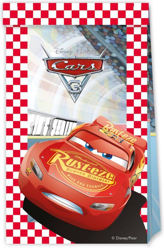 Procos Folat Uitdeelzakjes FSC Cars 3 - 4 stuks