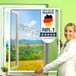 KESSER® Moustiquaire de fenêtre 80 x 100 cm Aluminium Blanc