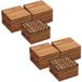 Yaheetech Dalles de terrasse en bois d'acacia avec système d'emboîtement - 27 pièces - 30 x 30 cm - 2,6 m²/h - Couleur bois