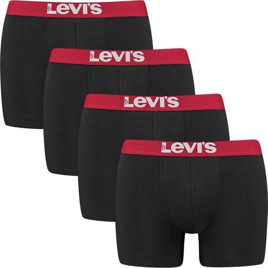 Levi's 4-Pack Boxershorts - Black - Men's Size S