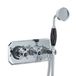 Hudson Reed Elizabeth Mitigeur de douche thermostatique avec inverseur rétro – Douchette – Chromé et noir