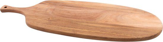Point-Virgule Lange Borrelplank met Handvat - Acaciahout - 56x18cm