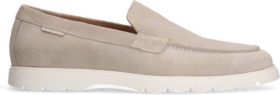 Manfield Heren Beige Suède Loafers Maat 40