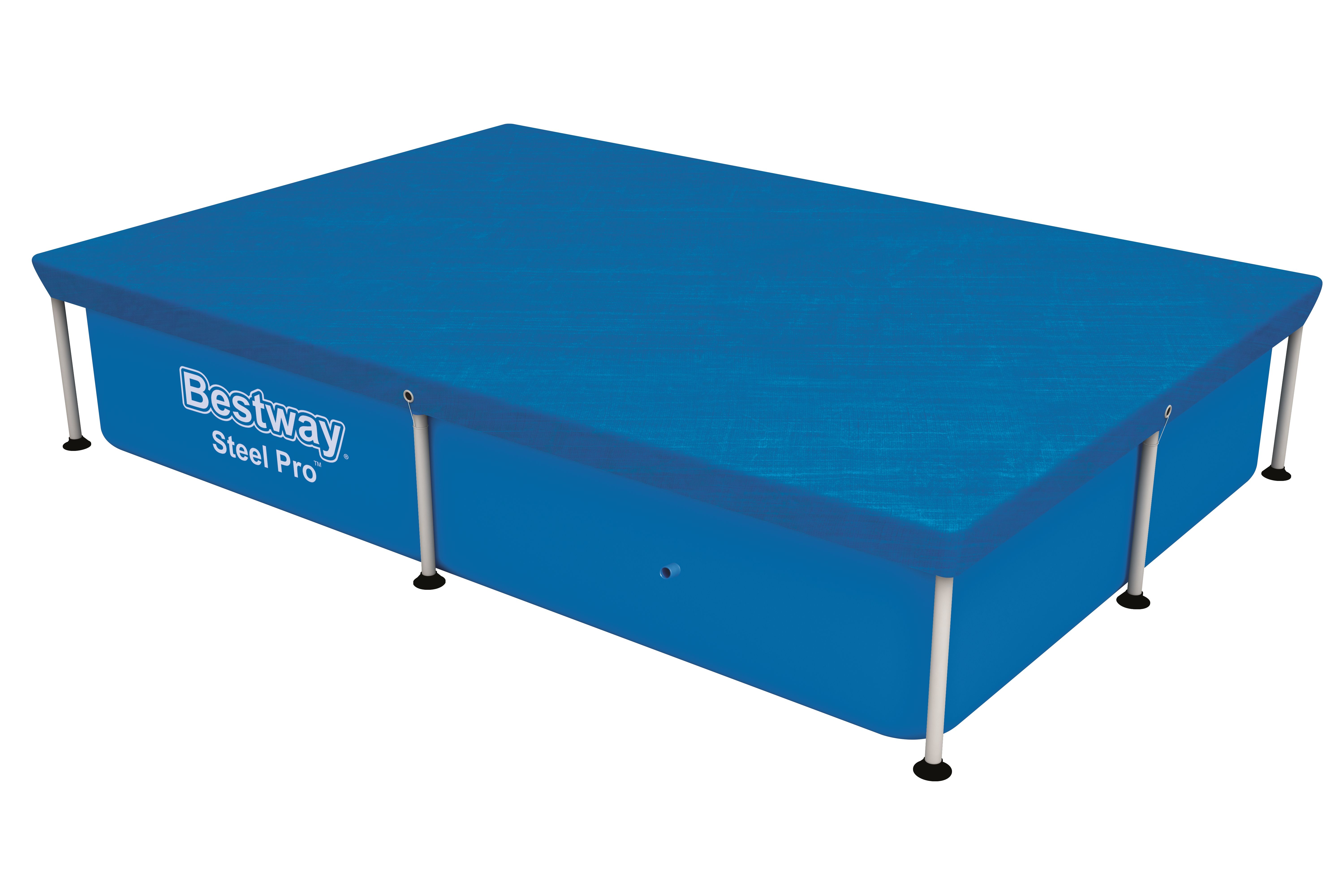 Bestway Flowclear Cover Steel Pro Rechthoek 221 - Blauw