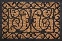 ID Mat Deurmat, kokosvezels, op frame van rubber, beige, 40 x 60 cm