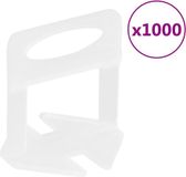 vidaXL Nivelleerklemmen voor tegels 1000 st 1,5 mm