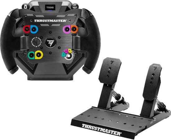 Thrustmaster T598 Servo Base + Open Wheel Add-On + Raceline Pedals LTE - Direct Axial Force Feedback Sim Racing Bundle - PS5 - PC
