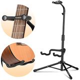 CAHAYA Gitaarstandaards met Hals Houder Opvouwbare Statief Vloer Metalen Universele Houder voor Akoestische Elektrische Gitaren Ukelele Viool Banjo Mandoline, CY0253