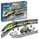 LEGO Passagierssneltrein Set, Speelgoed voor Jongens en Meisjes met Spoorbaan en Bestuurbare Trein met Werkende Koplampen, Kerstcadeau voor Kinderen vanaf 7 jaar 60337