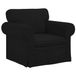 vidaXL Canapé Tissu Noir 95 x 82 x 80 cm