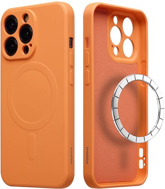 imoshion Hoesje - Geschikt voor Apple iPhone 13 Pro - Color Backcover geschikt voor MagSafe - Oranje