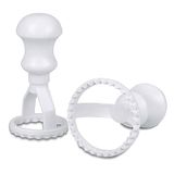 Staedter Ravioli-snede, rond, wit, 4 cm