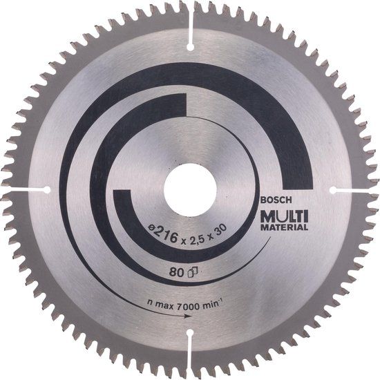 Bosch Multi Material Cirkelzaagblad - 216x30x2,4 - 80T - 2608640447
