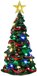 Lemax - Joyful Christmas Tree 12.5 cm - Met Licht - Kunststof - Mehrfarbig