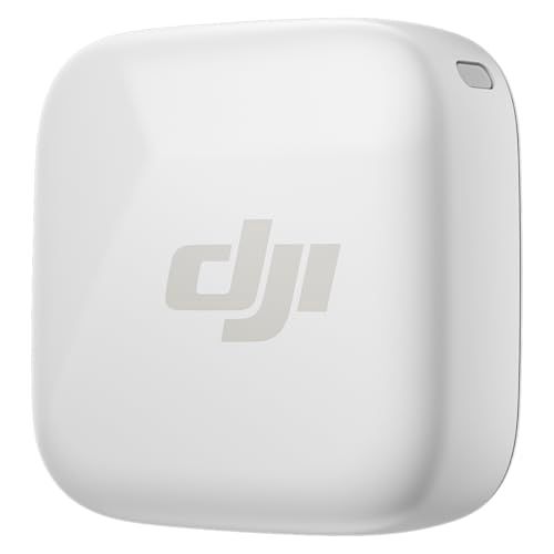 DJI Mic Mini-zender (Arctic White), ultralicht, hoogwaardige audio, DJI OsmoAudio™, ruisonderdrukking, draadloze microfoon voor camera/iPhone/Android, vloggen, streamen