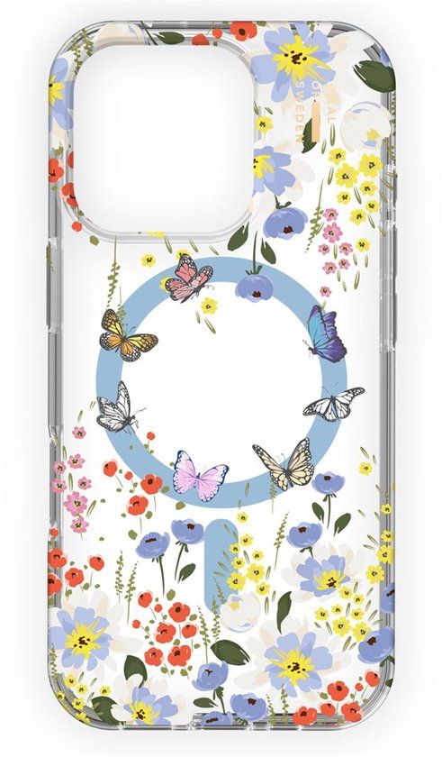 iDeal of Sweden Clear Case MagSafe voor de Apple iPhone 16 Pro - Artistic Garden