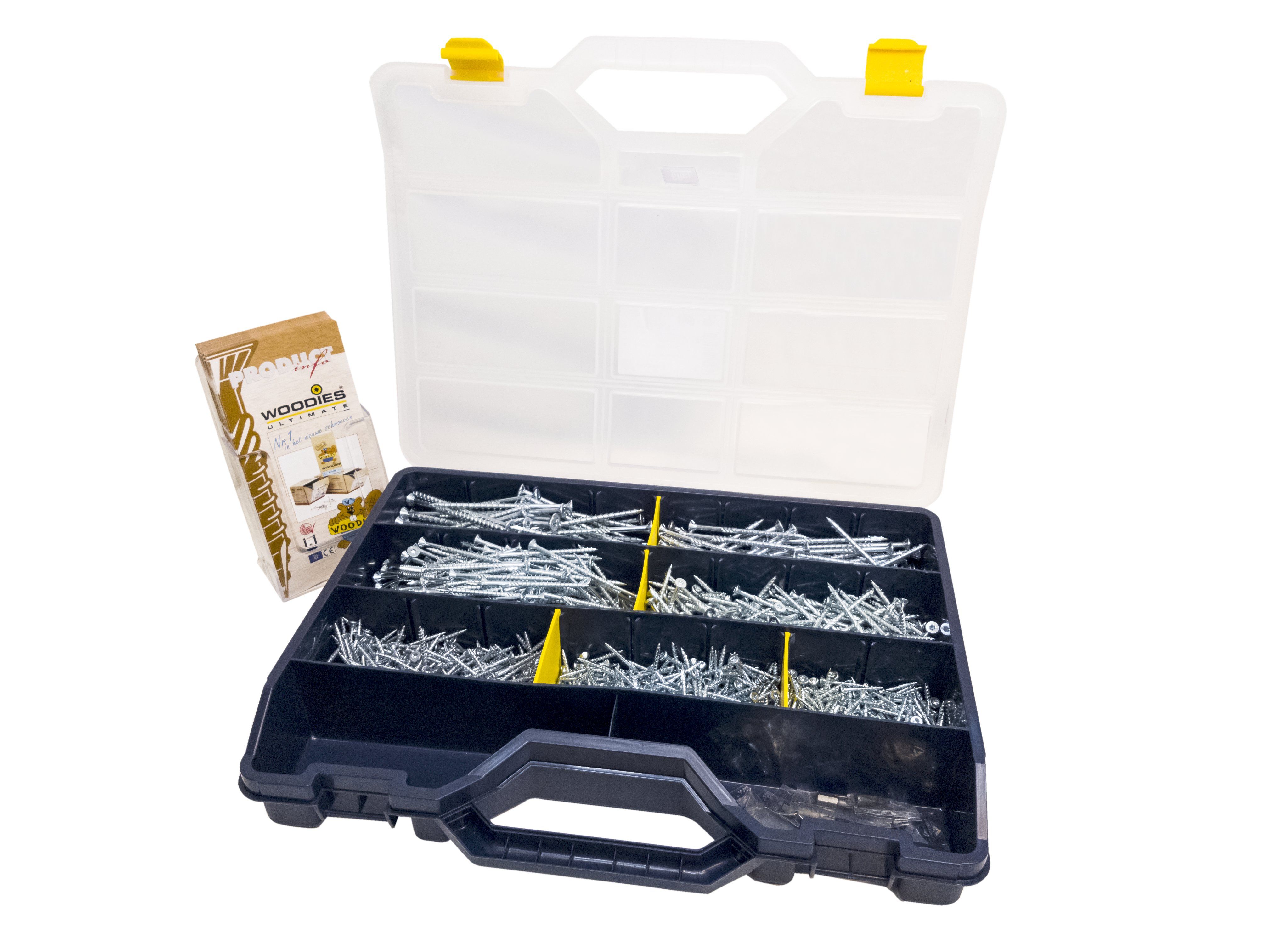 Woodies Ultimate Woodies Assortimentskoffer Spaanplaatschroeven - Torx - 1200-delig