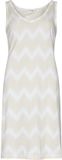 Pastunette Chemise Femme Premium - Sketchy Waves - Sans Manches - Coton/Modal - Beige - Taille 36