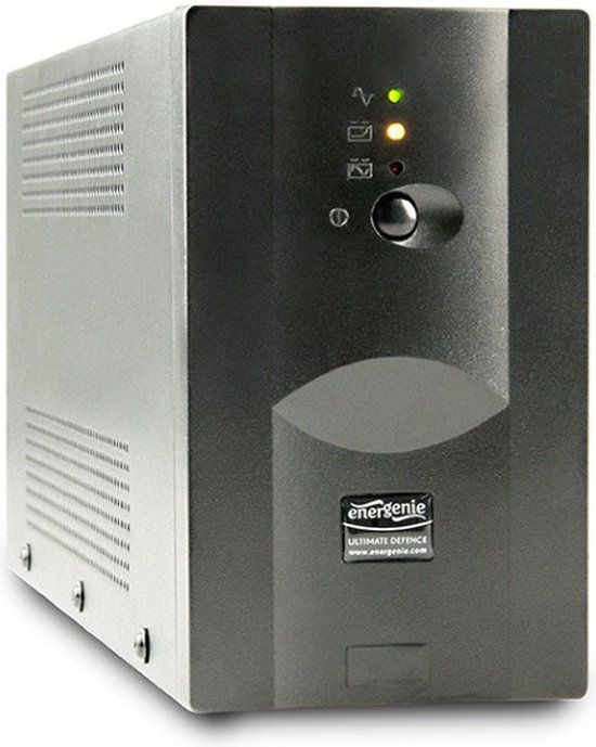 EnerGenie UPS-PC-850AP - UPS met AVR, 850 VA - Zwart