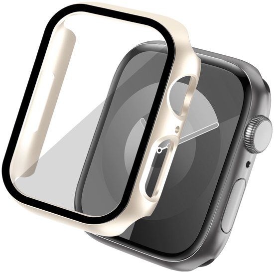 imoshion Full Cover Hardcase voor de Apple Watch 7 / 8 / 9 - 41 mm - Sterrenlicht